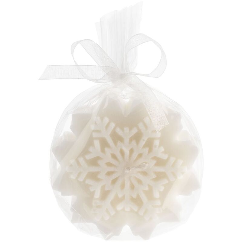 Свеча Snowflame 1, белая, 8 см арт.19341.60