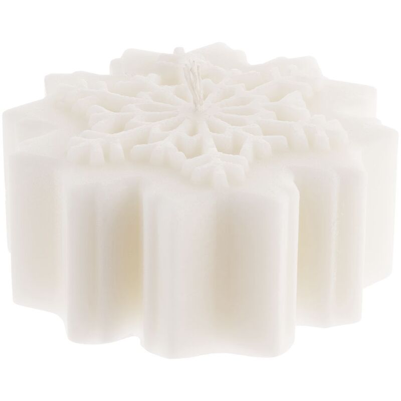 Свеча Snowflame 1, белая, 8 см арт.19341.60