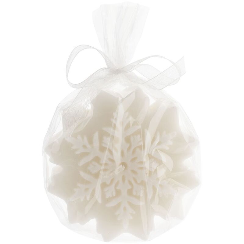 Свеча Snowflame 2, белая, 8 см арт.19342.60