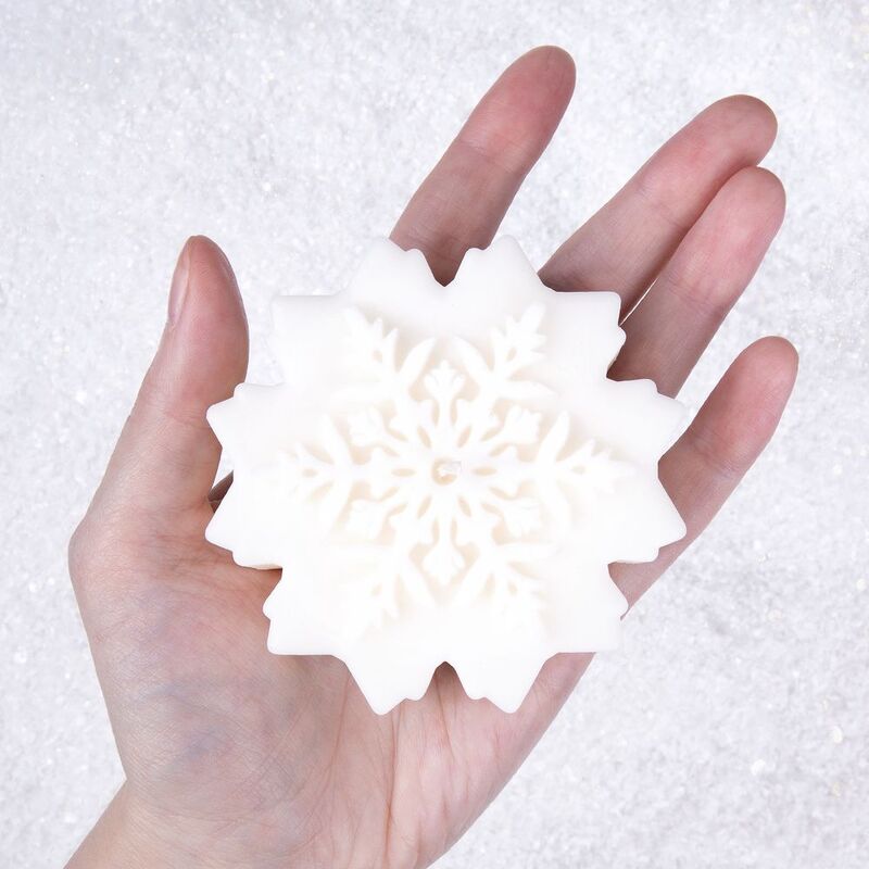 Свеча Snowflame 2, белая, 8 см арт.19342.60