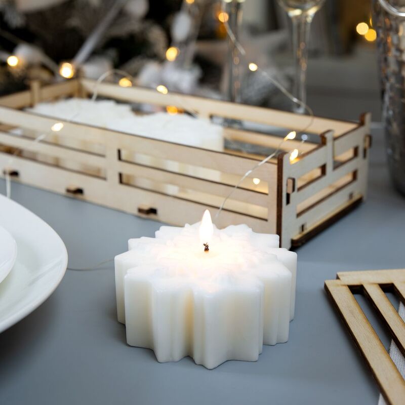 Набор свечей Snowflame, 8 см арт.19344.60