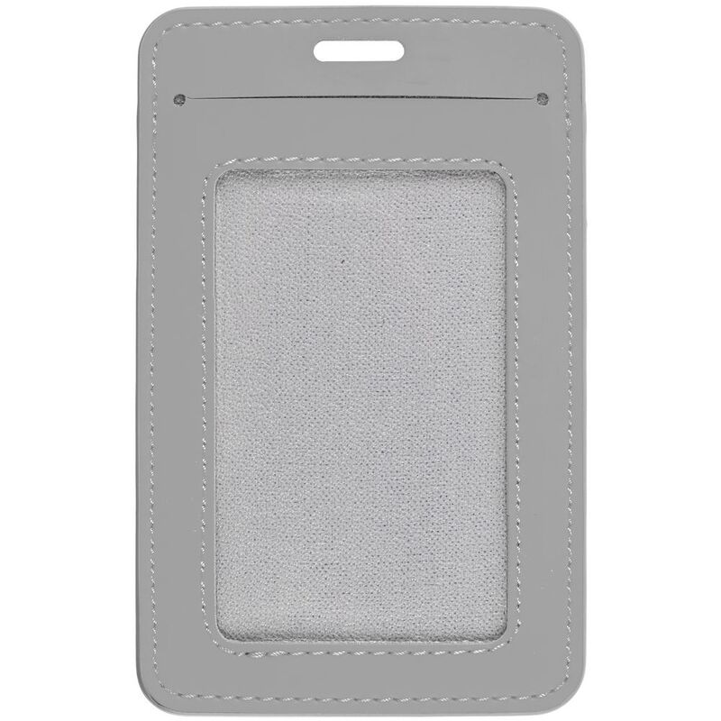 Чехол для пропуска Shall Simple, серый арт.19094.10