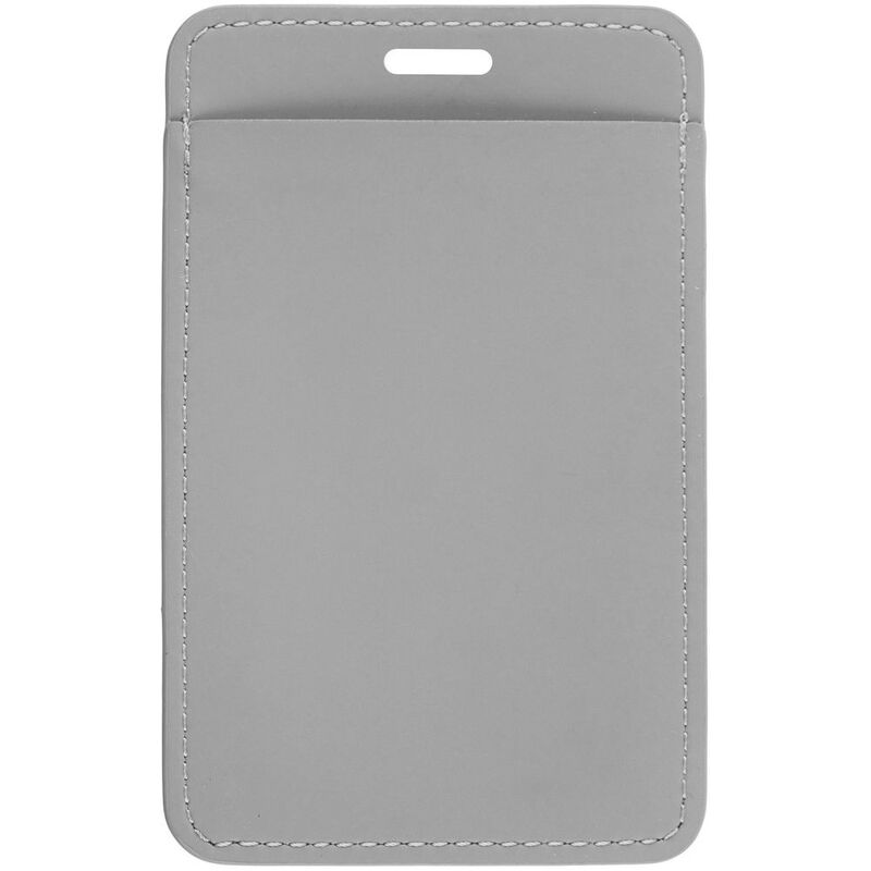 Чехол для пропуска Shall Simple, серый арт.19094.10