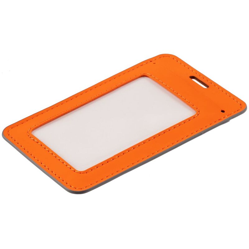 Чехол для пропуска Shall Simple, оранжевый арт.19094.20