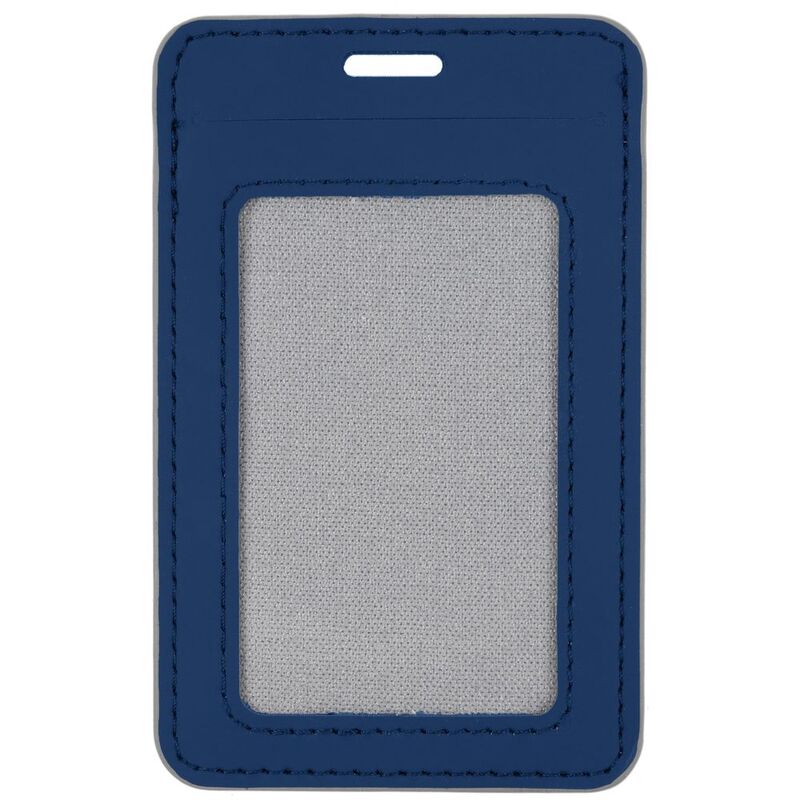 Чехол для пропуска Shall Simple, синий арт.19094.40