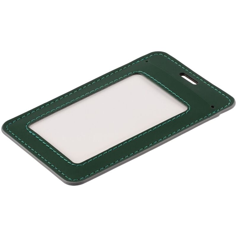 Чехол для пропуска Shall Simple, зеленый арт.19094.90