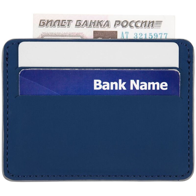Чехол для карточек Shall Simple, синий арт.19095.40