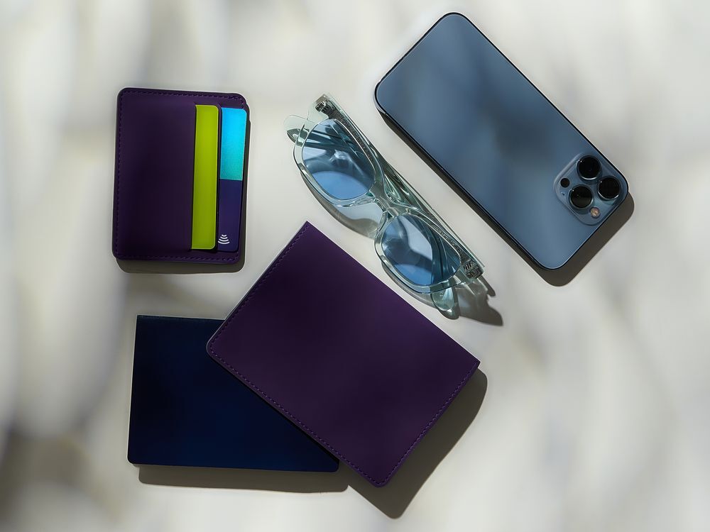 Чехол для карточек Shall Simple, фиолетовый арт.19095.70