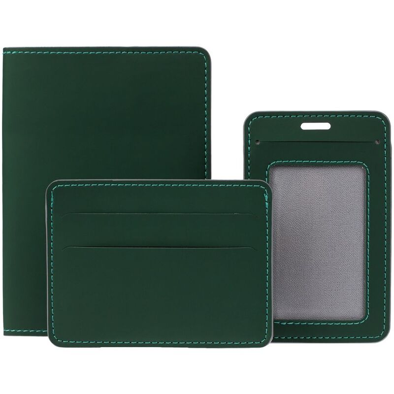 Чехол для карточек Shall Simple, зеленый арт.19095.90