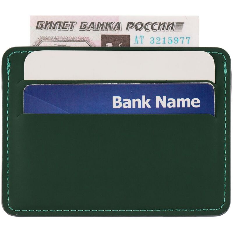 Чехол для карточек Shall Simple, зеленый арт.19095.90