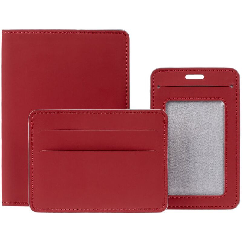 Обложка для паспорта Shall Simple, красный арт.19096.50