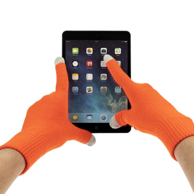 Перчатки сенсорные Urban Flow, оранжевые арт.16664.20