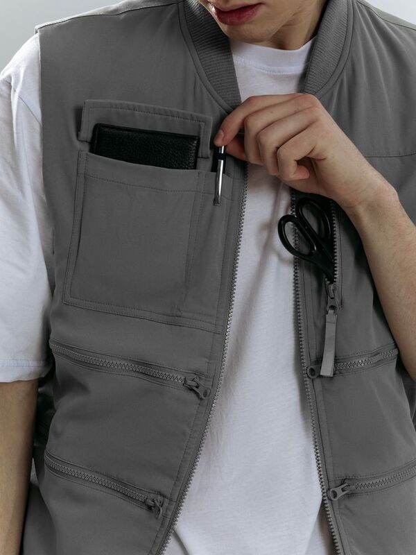 Жилет Hard Work, серый арт.17403.10