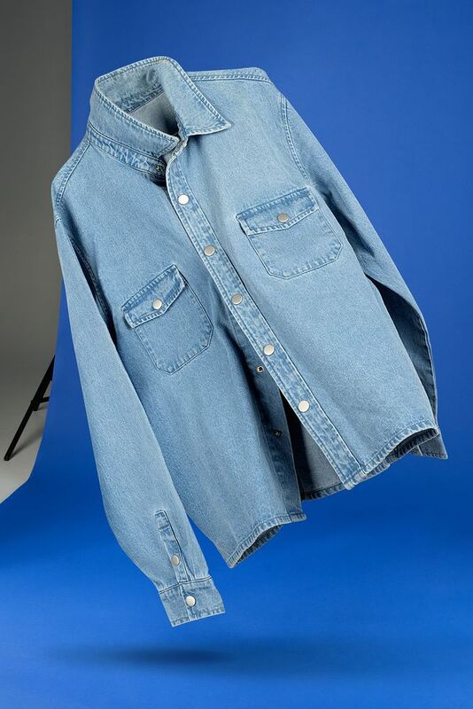 Куртка джинсовая O3, голубая арт.17404.14