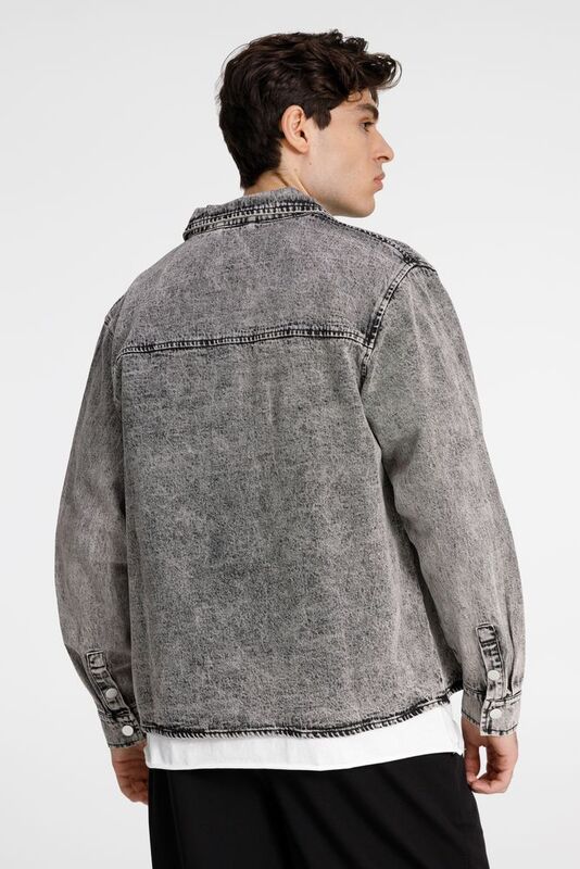 Куртка джинсовая O3, серая арт.17404.10