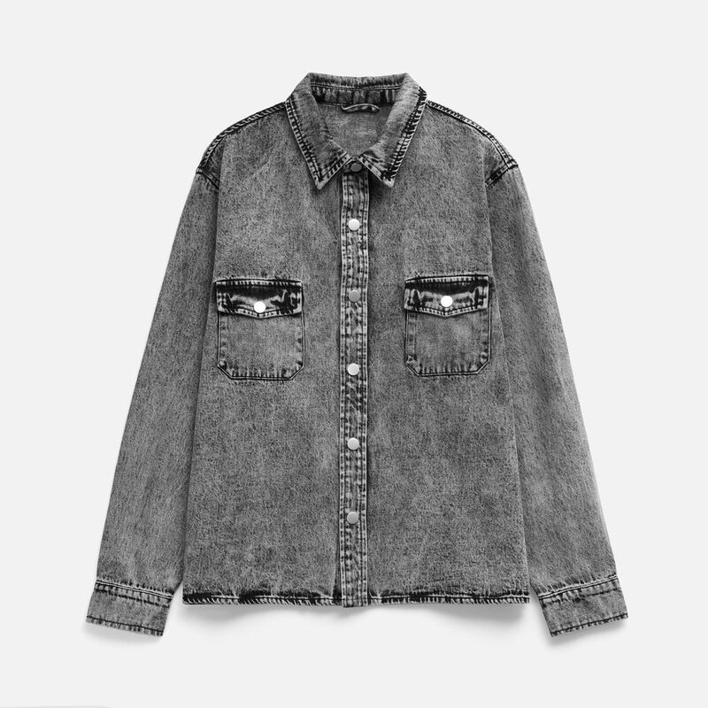 Куртка джинсовая O3, серая арт.17404.10