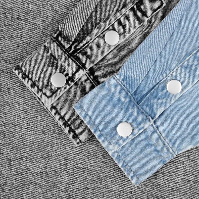 Куртка джинсовая O3, серая арт.17404.10