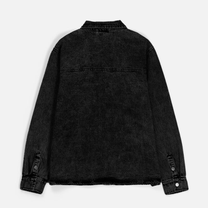 Куртка джинсовая O3, черная арт.17404.30