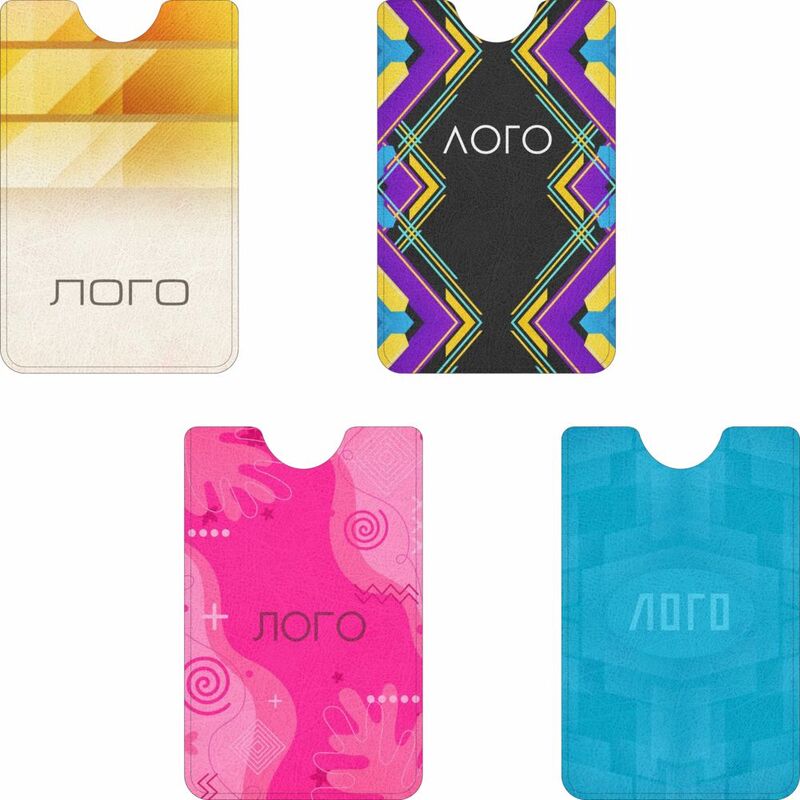 Чехол для карты с RFID-защитой на заказ, экокожа арт.18526.02