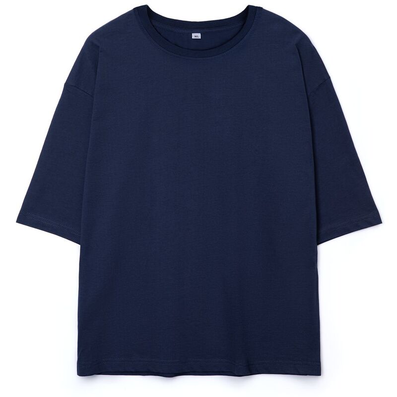 Футболка оверсайз унисекс Base Space, темно-синяя арт.16614.40