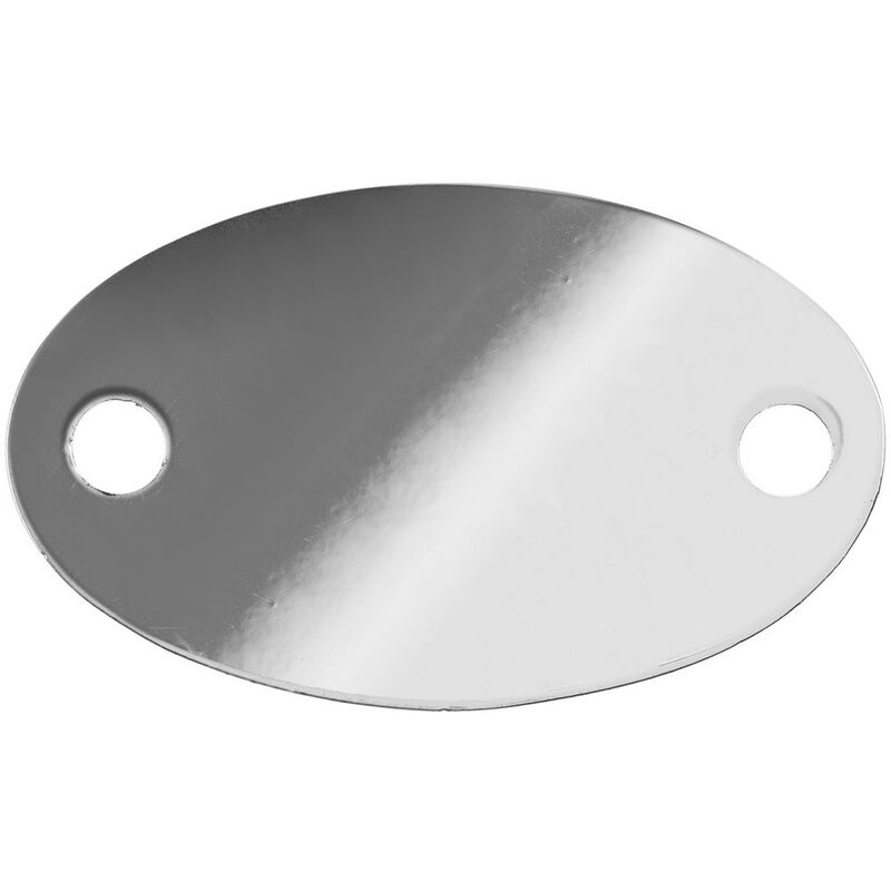 Шильдик металлический Alfa Oval, серебристый (хром) арт.13843.02