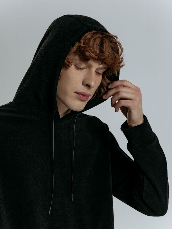 Худи унисекс Prima Vista, черное арт.19097.30