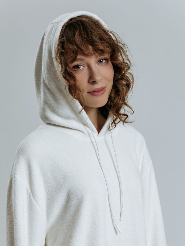 Худи унисекс Prima Vista, белое арт.19097.60