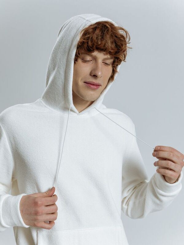 Худи унисекс Prima Vista, белое арт.19097.60