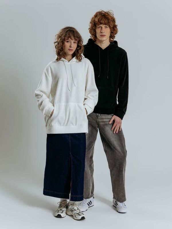 Худи унисекс Prima Vista, белое арт.19097.60