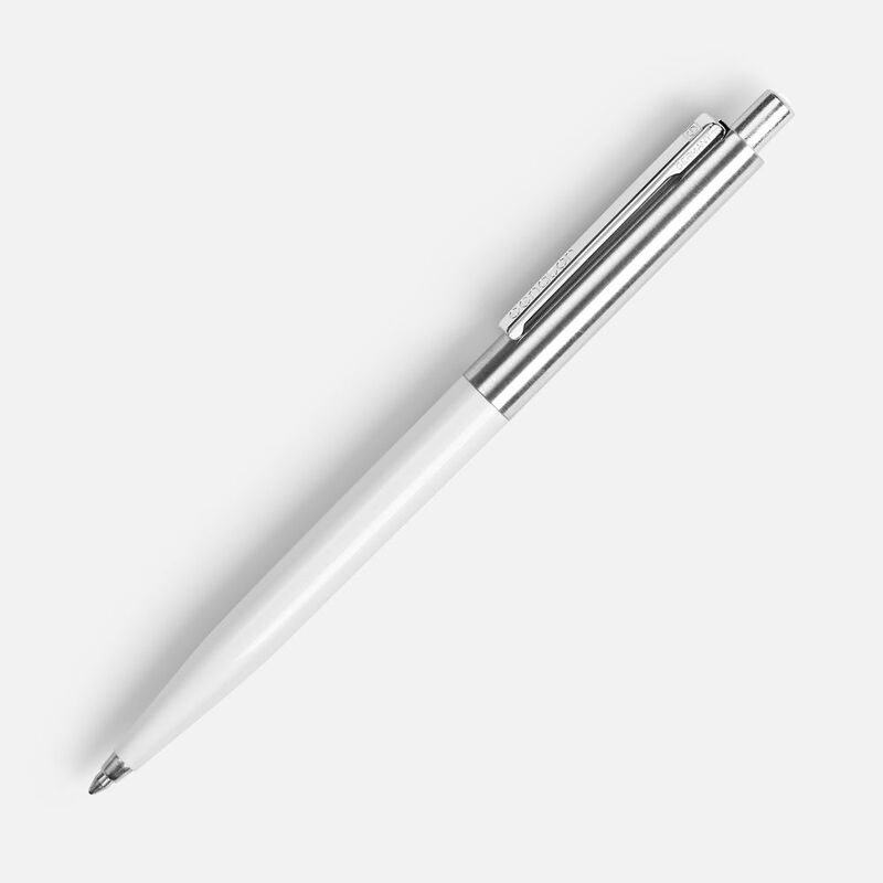 Ручка шариковая Senator Point Metal, ver.2, белая арт.23317.60