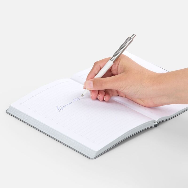 Ручка шариковая Senator Point Metal, ver.2, белая арт.23317.60