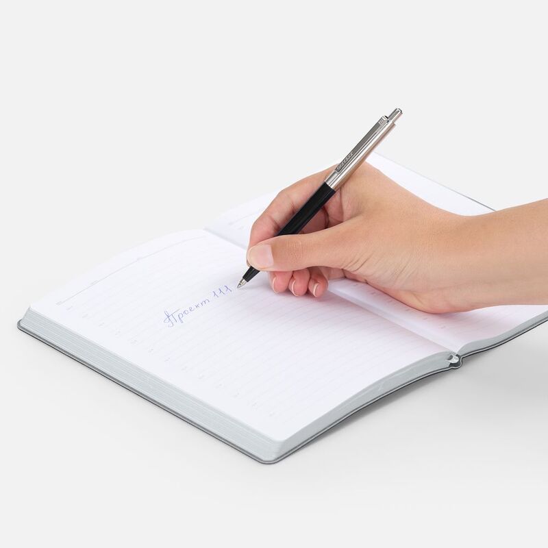 Ручка шариковая Senator Point Metal, ver.2, черная арт.23317.30