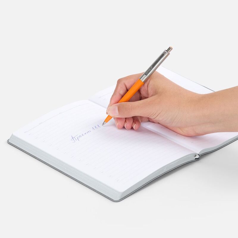 Ручка шариковая Senator Point Metal, ver.2, оранжевая арт.23317.20