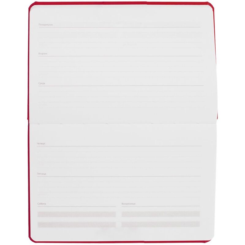 Еженедельник Urban, недатированный, красный арт.72076.50