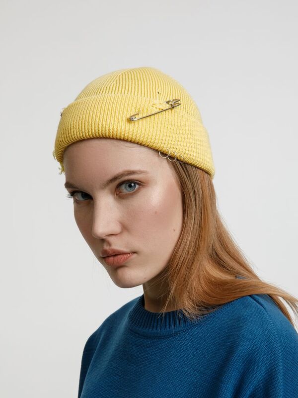 Шапка Pricker, желтая (попкорн) арт.20245.82