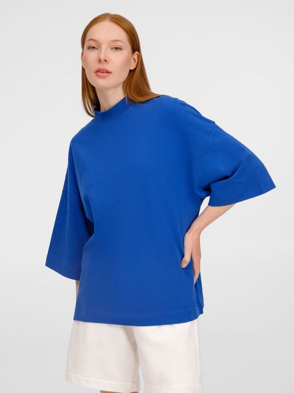 Футболка оверсайз унисекс T9, синяя арт.18402.40