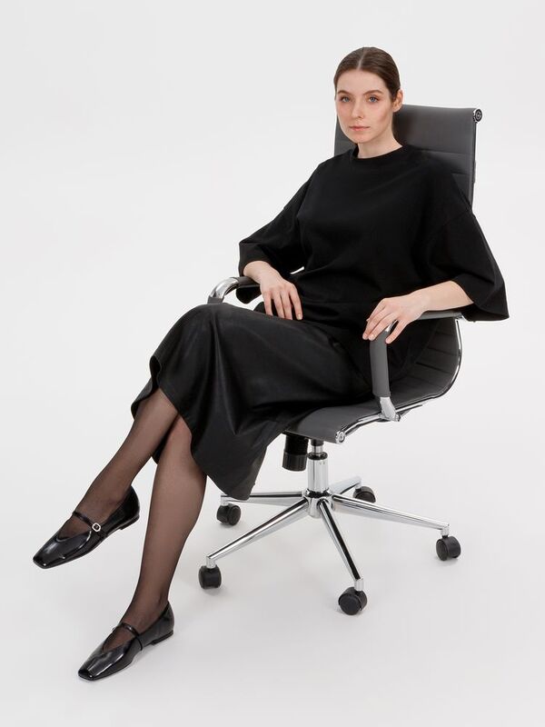 Футболка оверсайз Big Boss, черная арт.18403.30