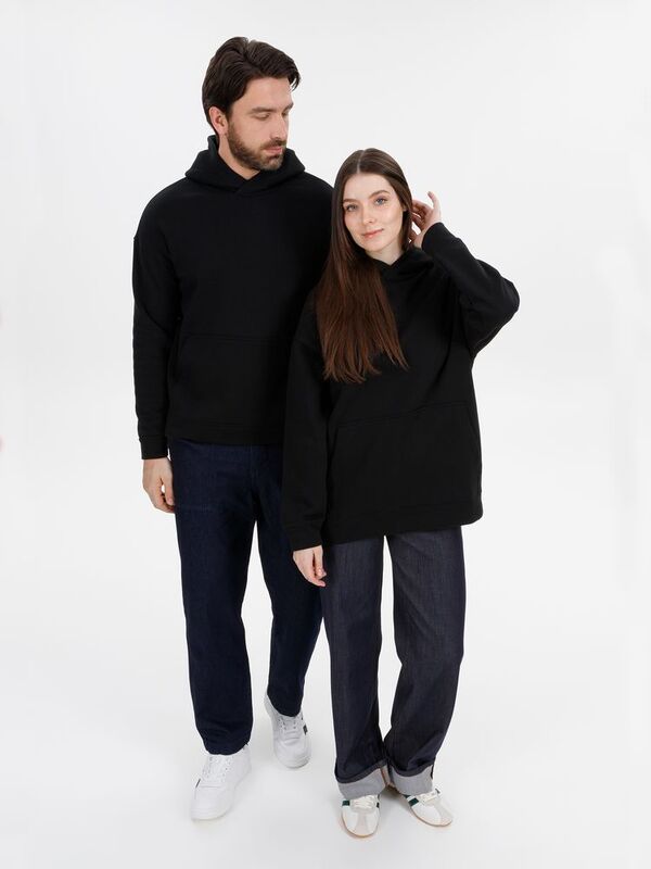 Худи оверсайз унисекс Snuggie, черное арт.18405.30