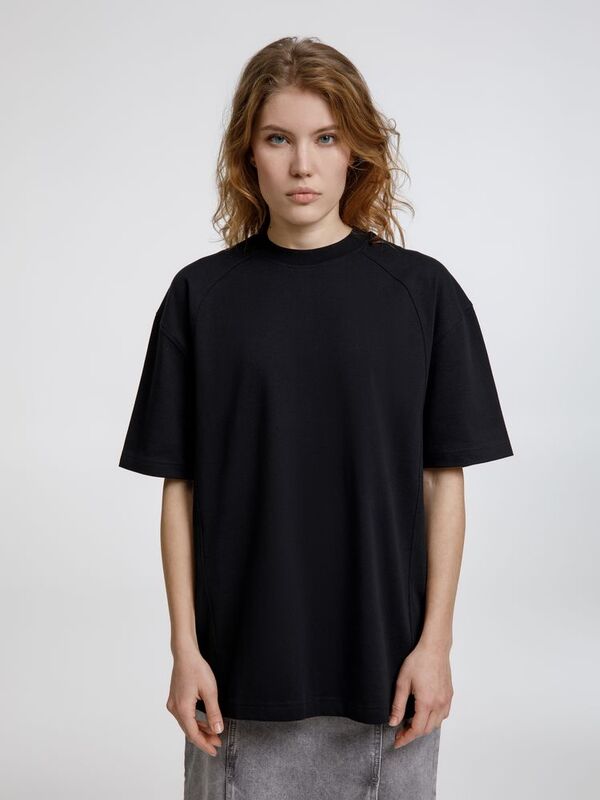 Футболка оверсайз унисекс Sideline, черная арт.18406.30