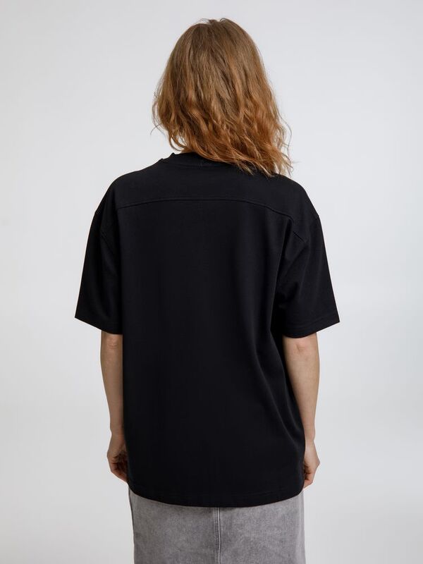 Футболка оверсайз унисекс Sideline, черная арт.18406.30