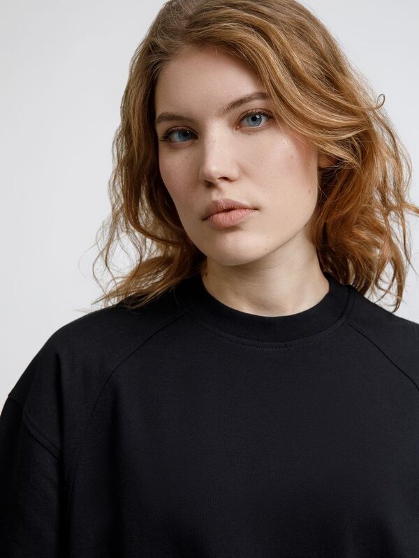 Футболка оверсайз унисекс Sideline, черная арт.18406.30