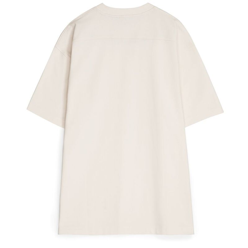 Футболка оверсайз унисекс Sideline, молочно-белая арт.18406.60