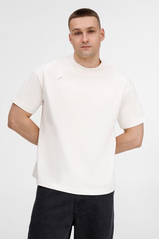 Футболка оверсайз унисекс Sinkopa, молочно-белая арт.18408.60