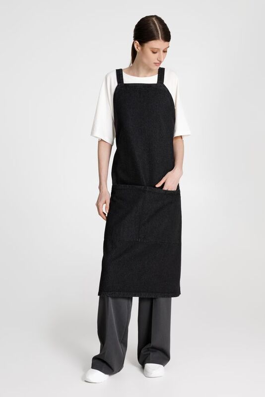 Фартук джинсовый E2, черный арт.16826.30