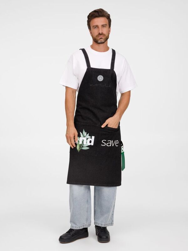 Фартук джинсовый E2, черный арт.16826.30