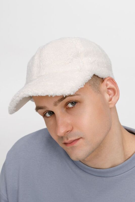 Бейсболка Oblako, утепленная, молочно-белая арт.16834.60