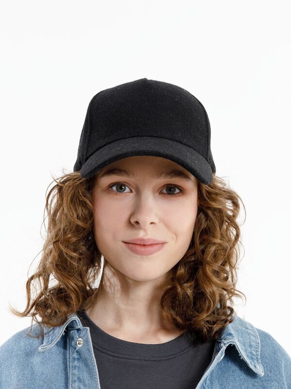 Бейсболка Woolridge, черная арт.16884.30