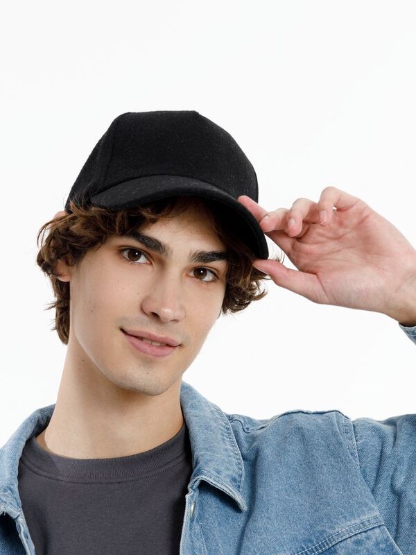 Бейсболка Woolridge, черная арт.16884.30