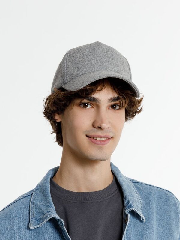 Бейсболка Woolridge, серый меланж арт.16884.11