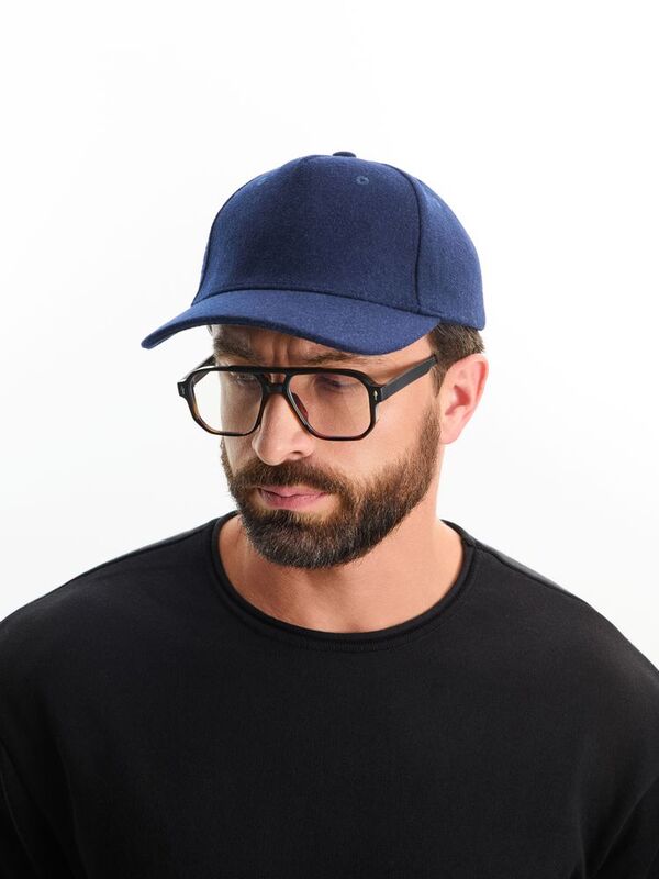 Бейсболка Woolridge, темно-синяя арт.16884.40